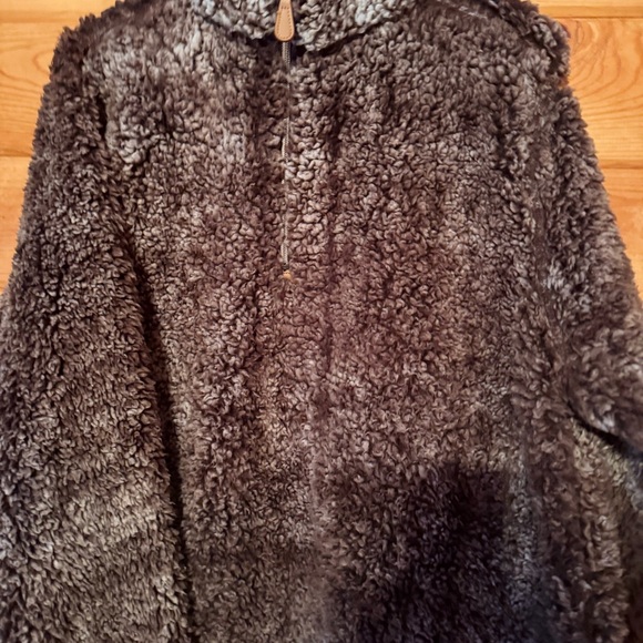 Simply Southern Fuzzy Brown Pullover - Picture 6 of 8